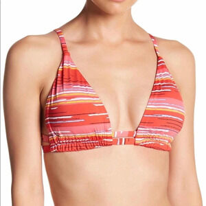 NEW Dolce Vita Tie Strap Triangle Bikini Top Size Small NWT